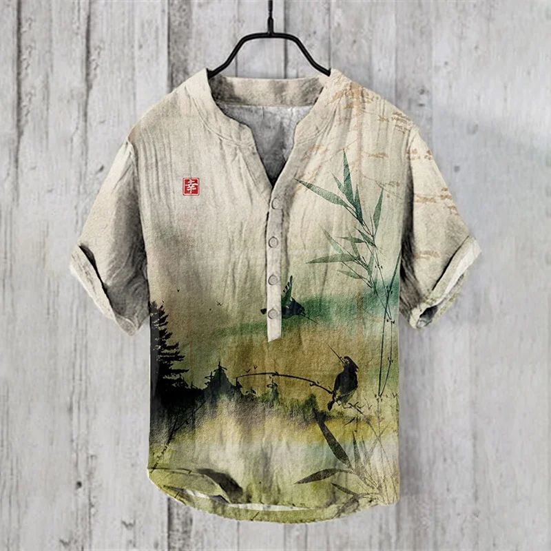 Leonard® | Summer Fashion For Men, Small V-Neck - Image 3