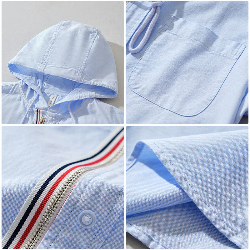 Leopoldo | Amalfi Hooded Linen Shirt - Image 4