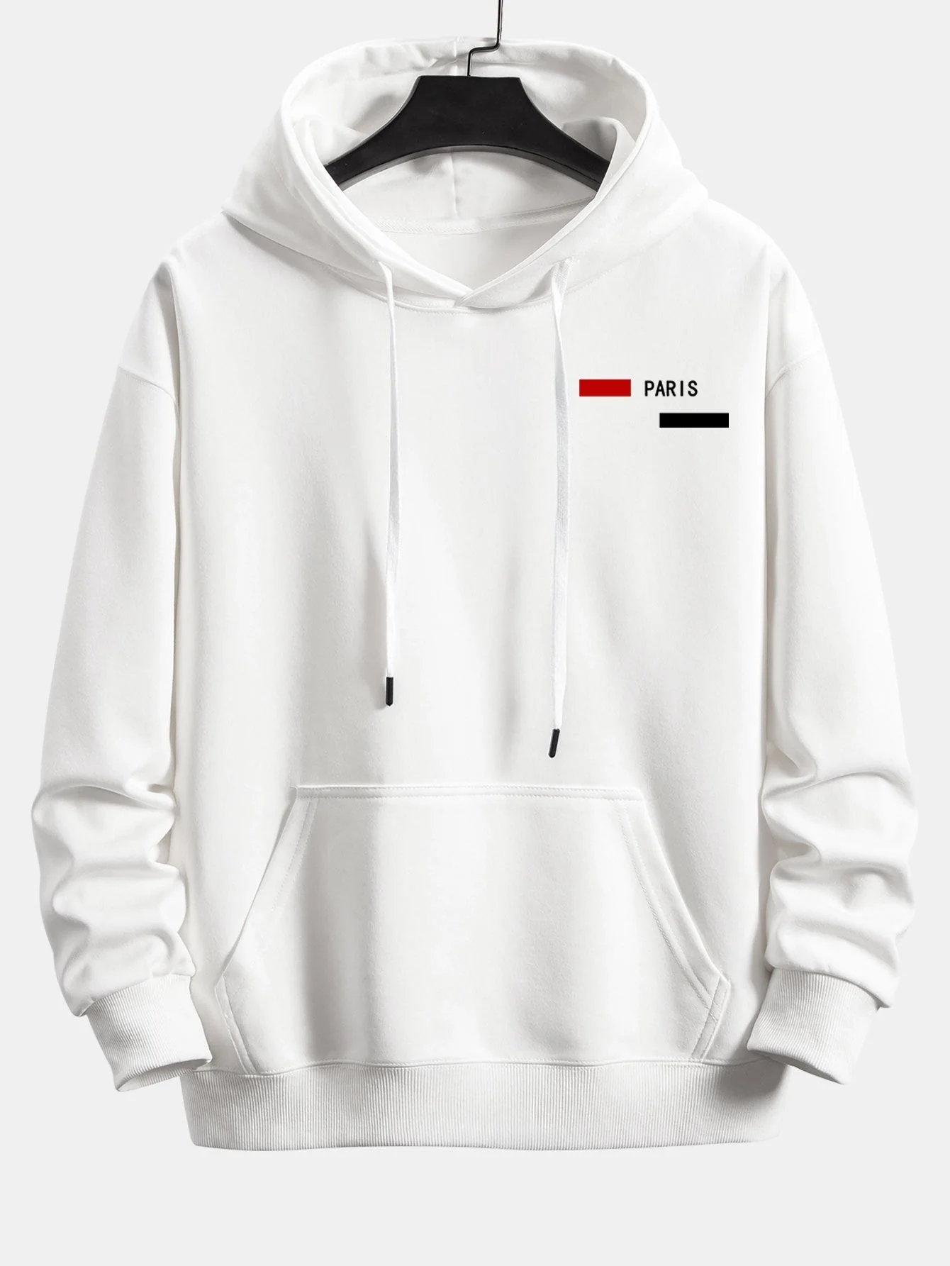 Lev | Paris Stripe Print Relax Fit Hoodie