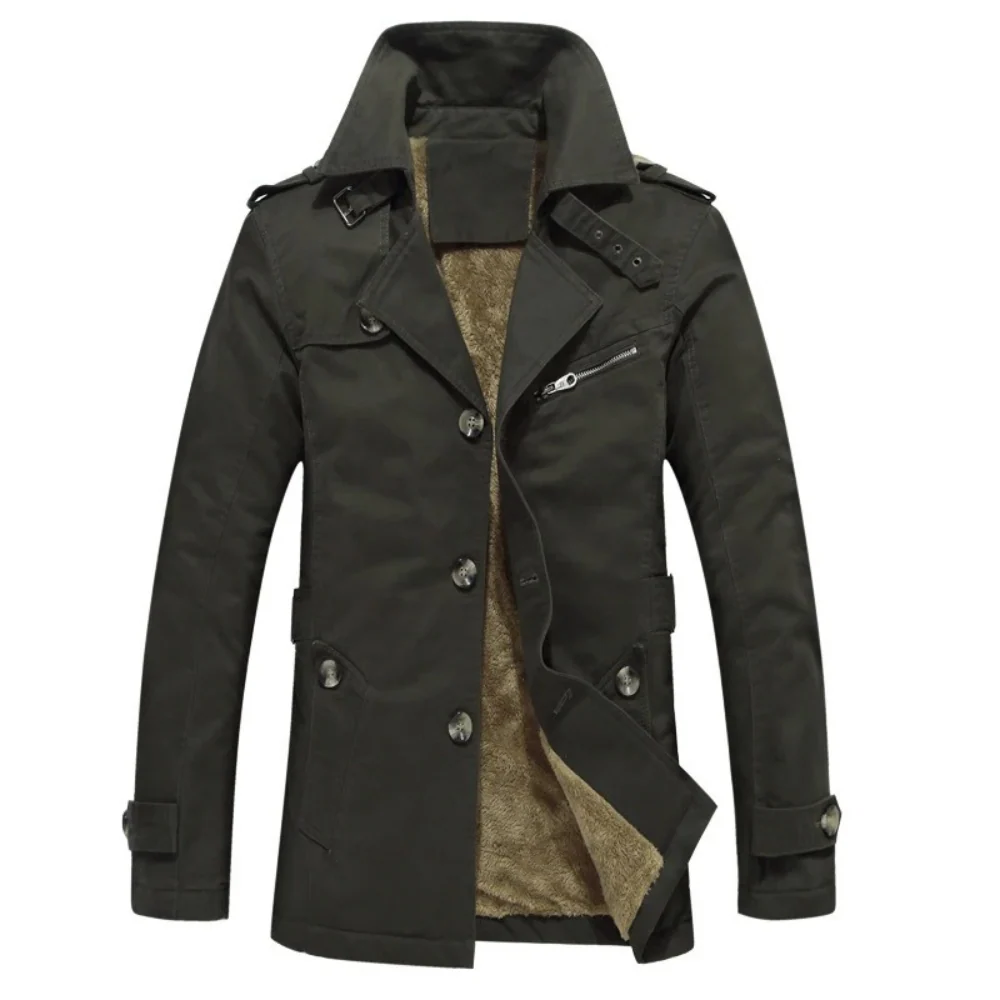 Levi | Lined Military Winter Jacket - Image 5