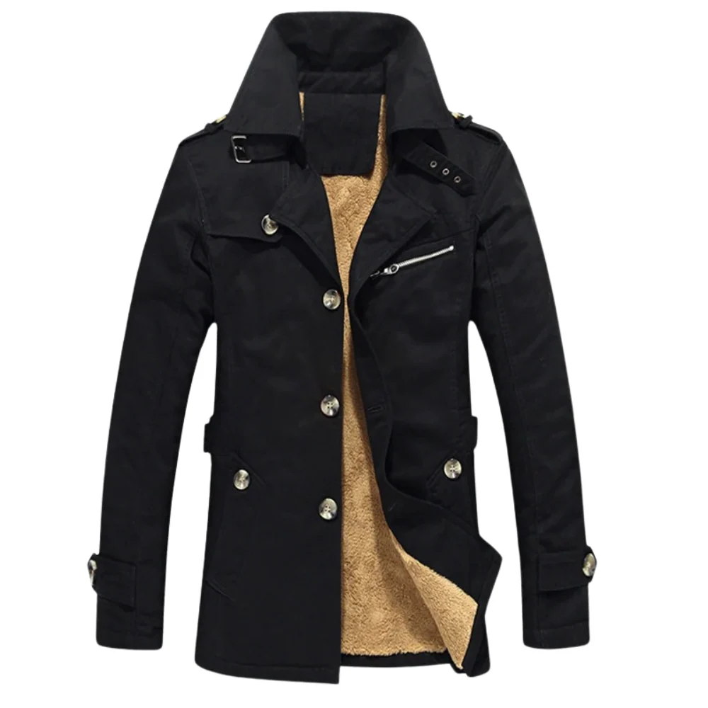 Levi | Lined Military Winter Jacket - Image 6
