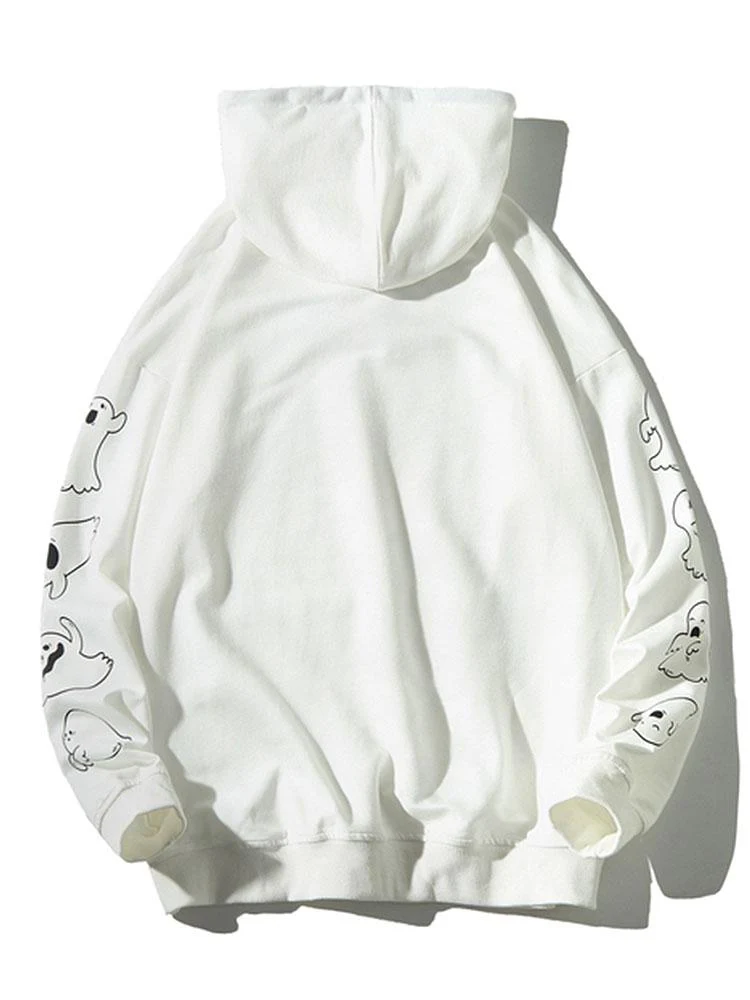 Lian | Relax Fit Ghost Print Hoodie - Image 4