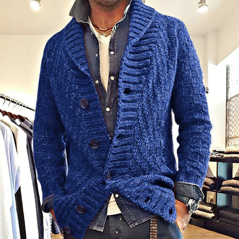 Lian | Vintage knitted cardigan with lapels - Image 3