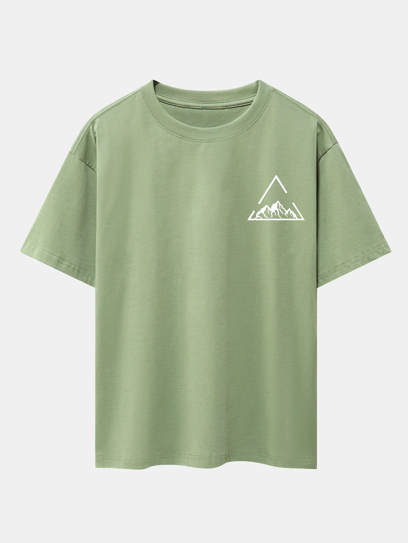 Lloyd® | Triangle Mountain Print Drop Shoulder Oversize T-Shirt - Image 11