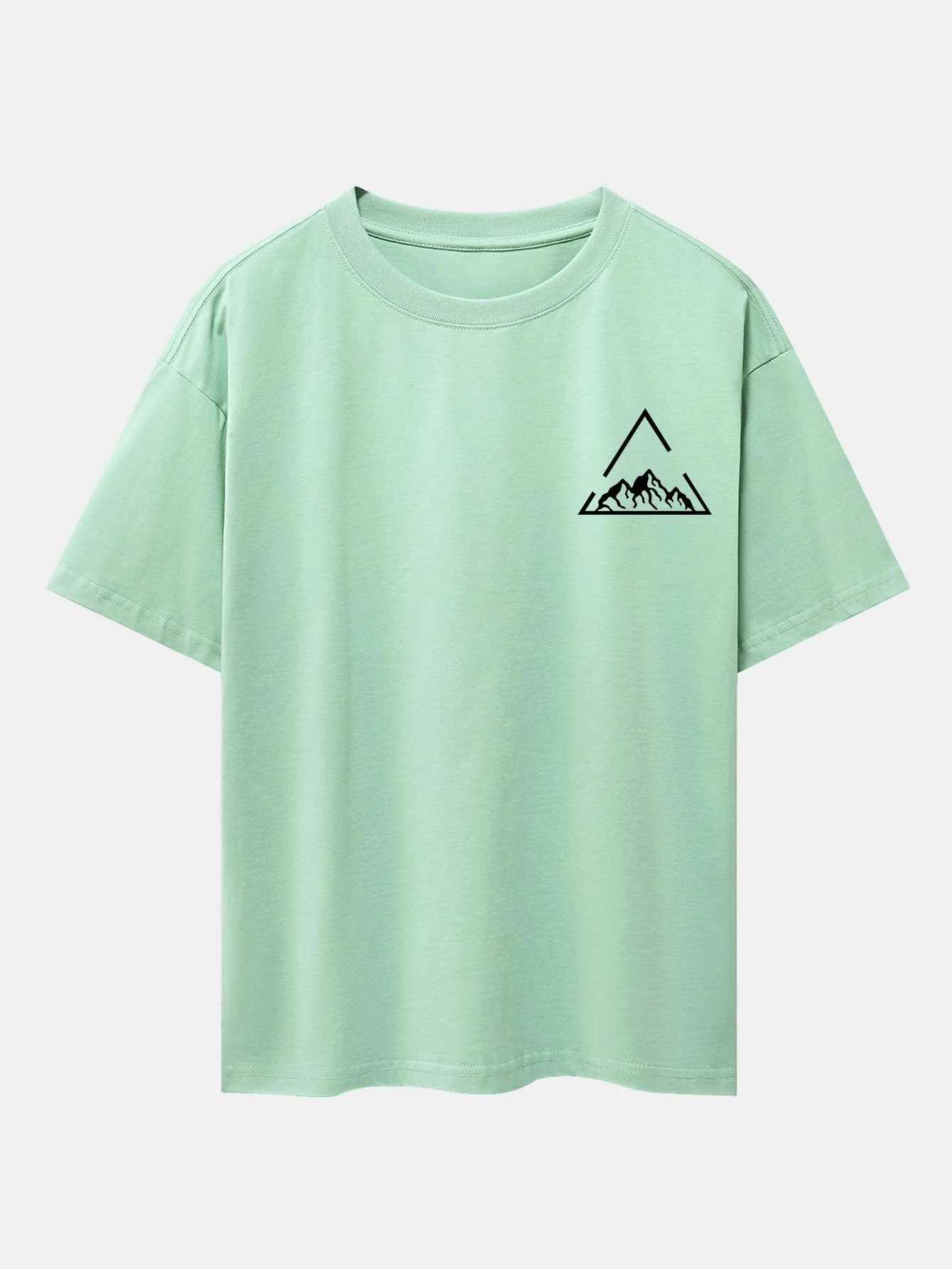 Lloyd® | Triangle Mountain Print Drop Shoulder Oversize T-Shirt - Image 13