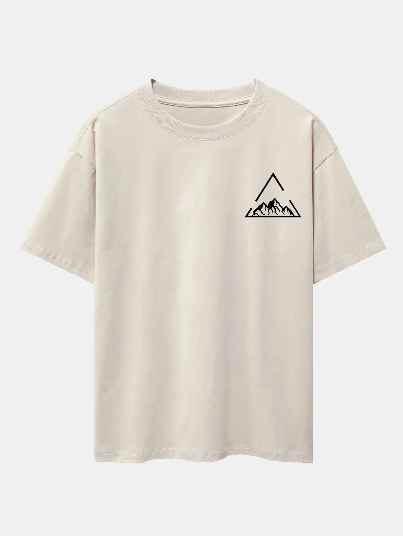 Lloyd® | Triangle Mountain Print Drop Shoulder Oversize T-Shirt - Image 2