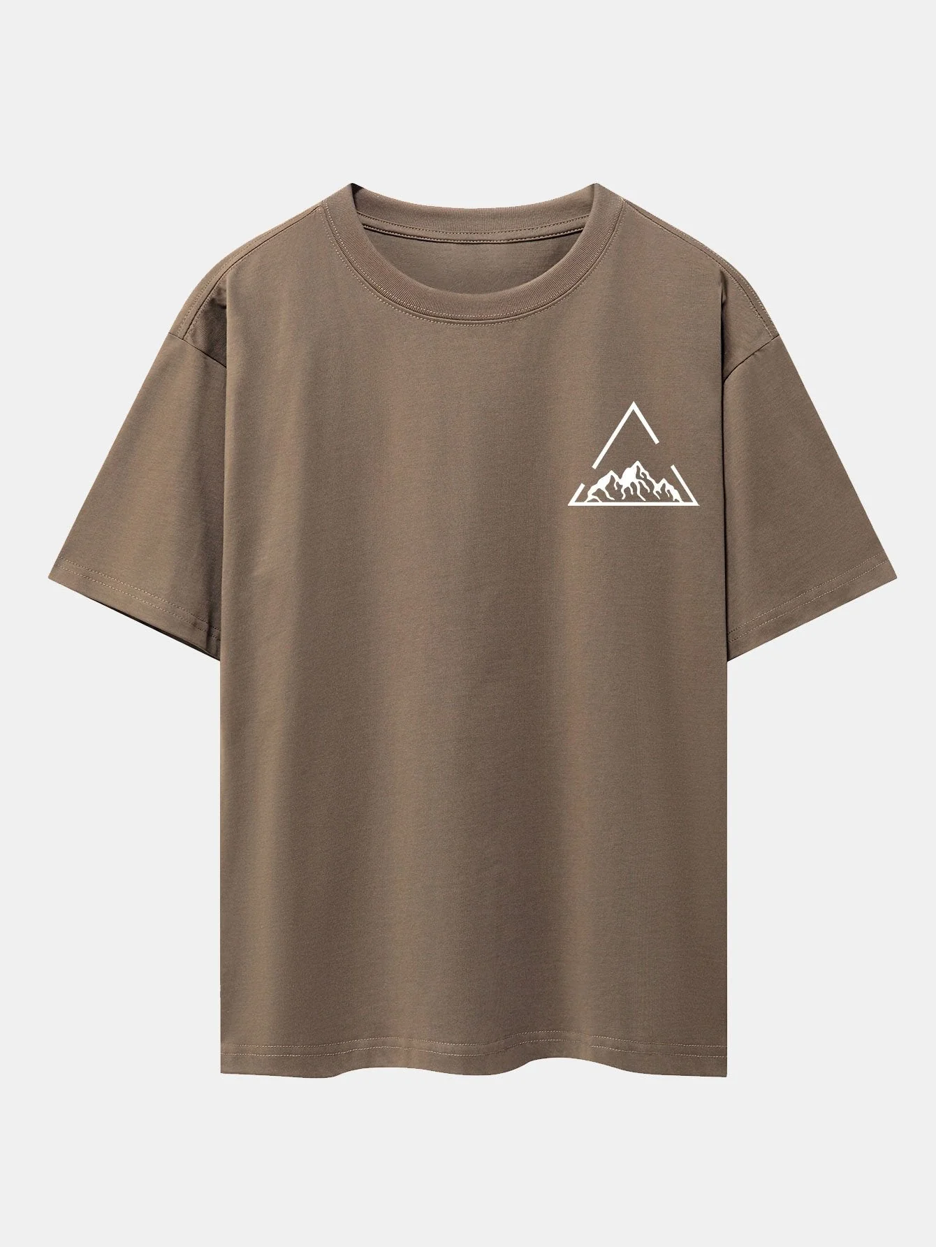 Lloyd® | Triangle Mountain Print Drop Shoulder Oversize T-Shirt - Image 4