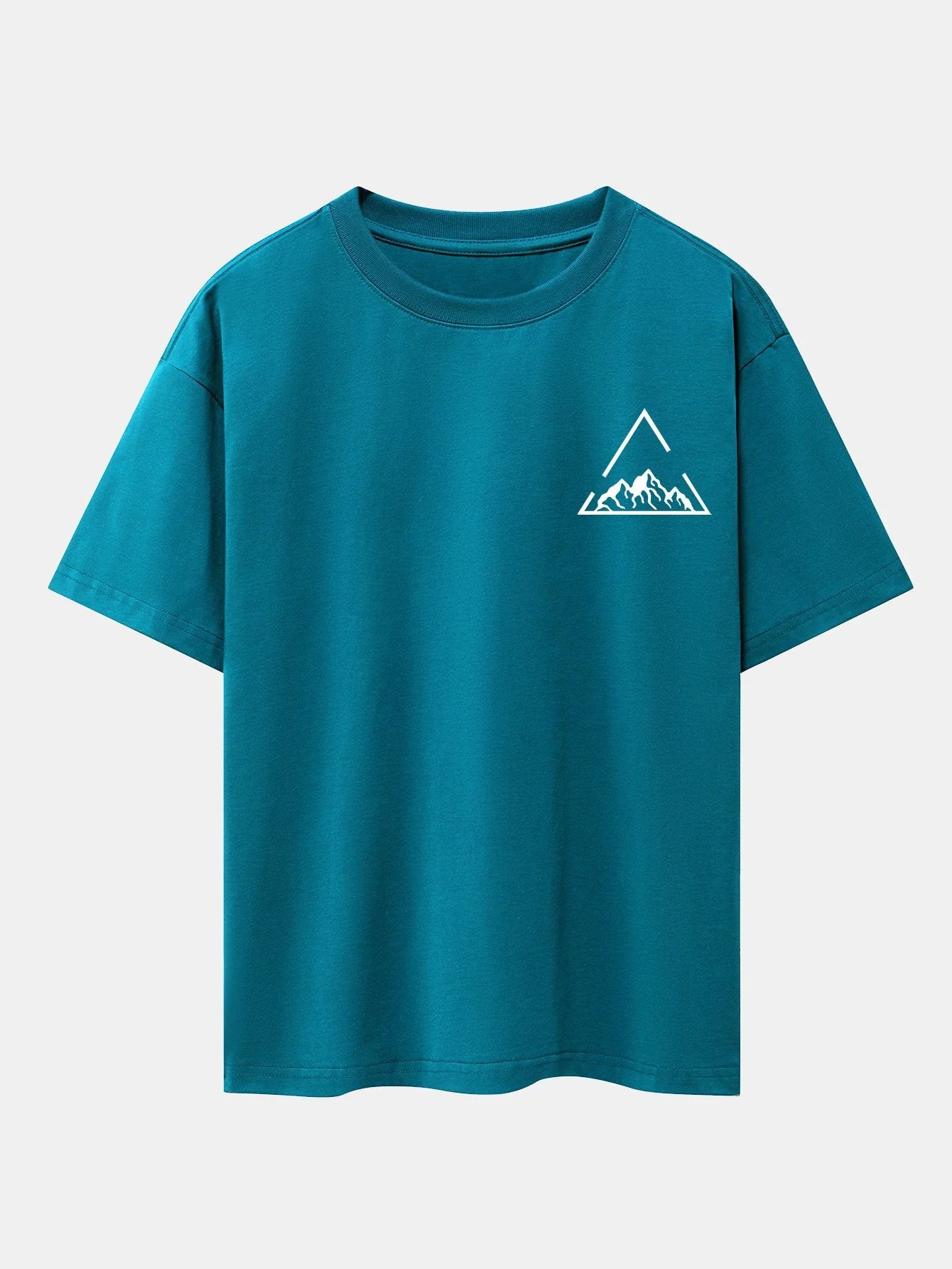 Lloyd® | Triangle Mountain Print Drop Shoulder Oversize T-Shirt - Image 9