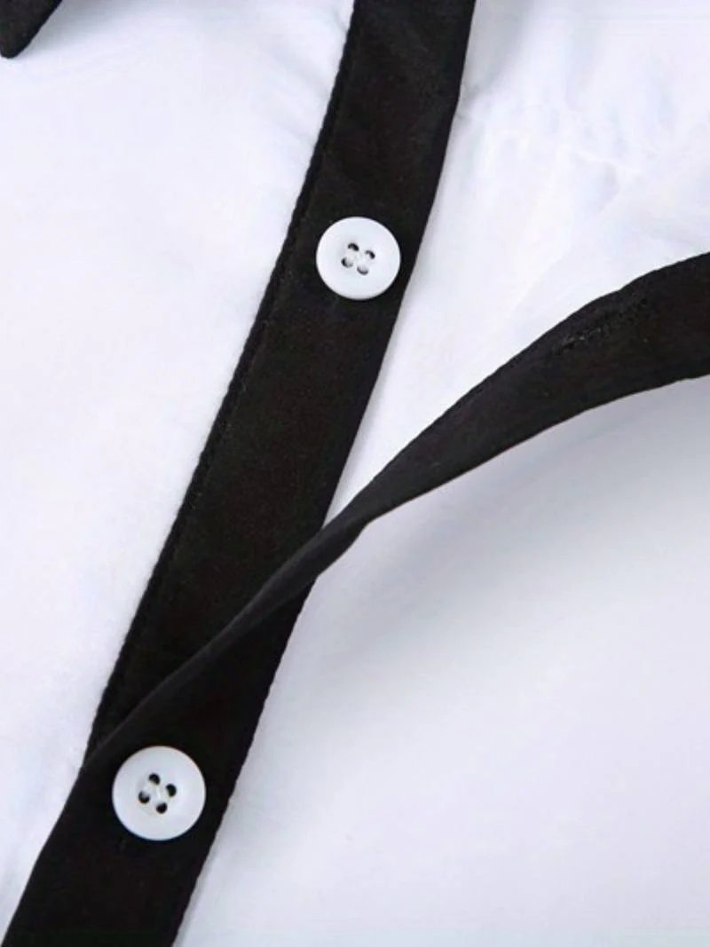 Lolita® | Casual Button-Up Contrast Shirt For Men - Image 2