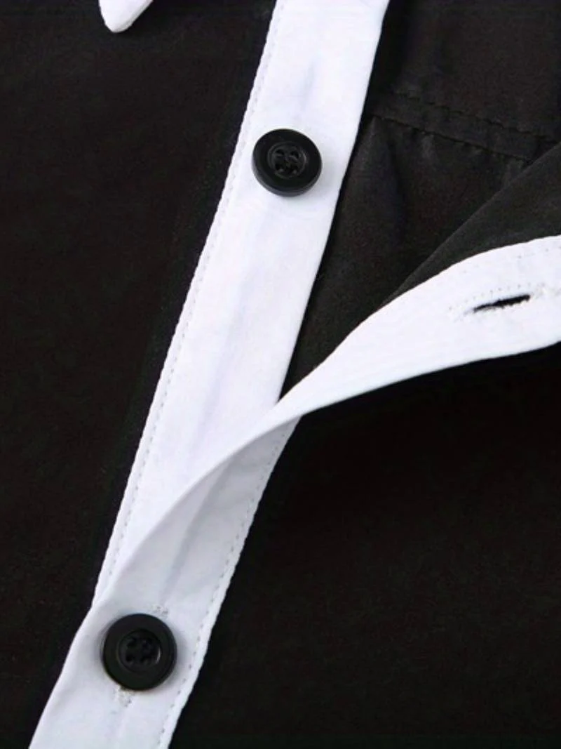 Lolita® | Casual Button-Up Contrast Shirt For Men - Image 7