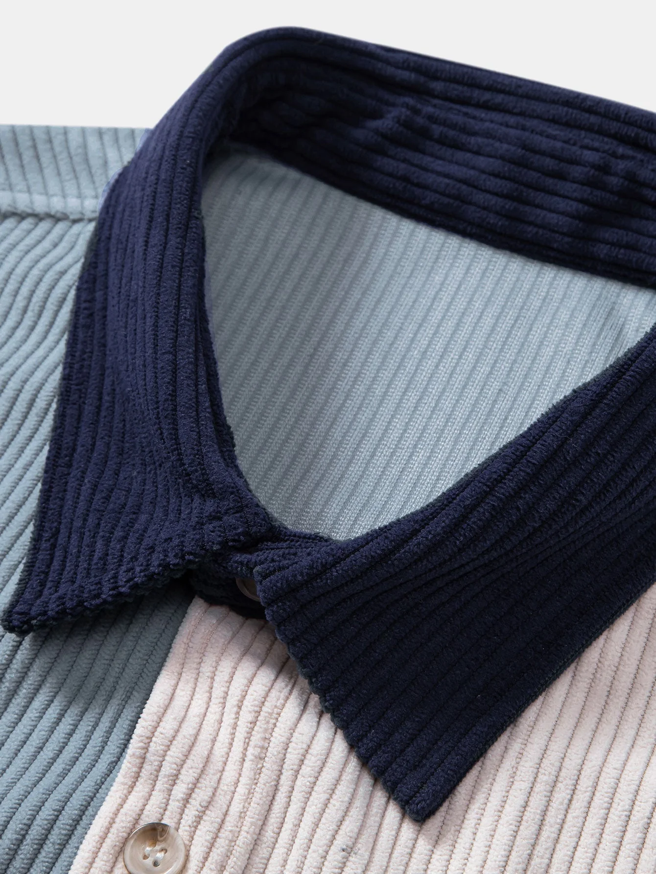 Lot® | Short Sleeve Corduroy Patchwork Shirt - Image 3