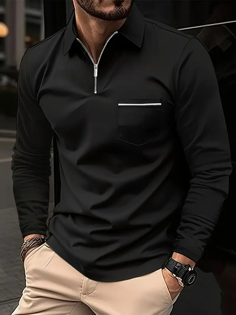 Louisa® | Long Sleeve Zipper Shirt For Spring - Image 2