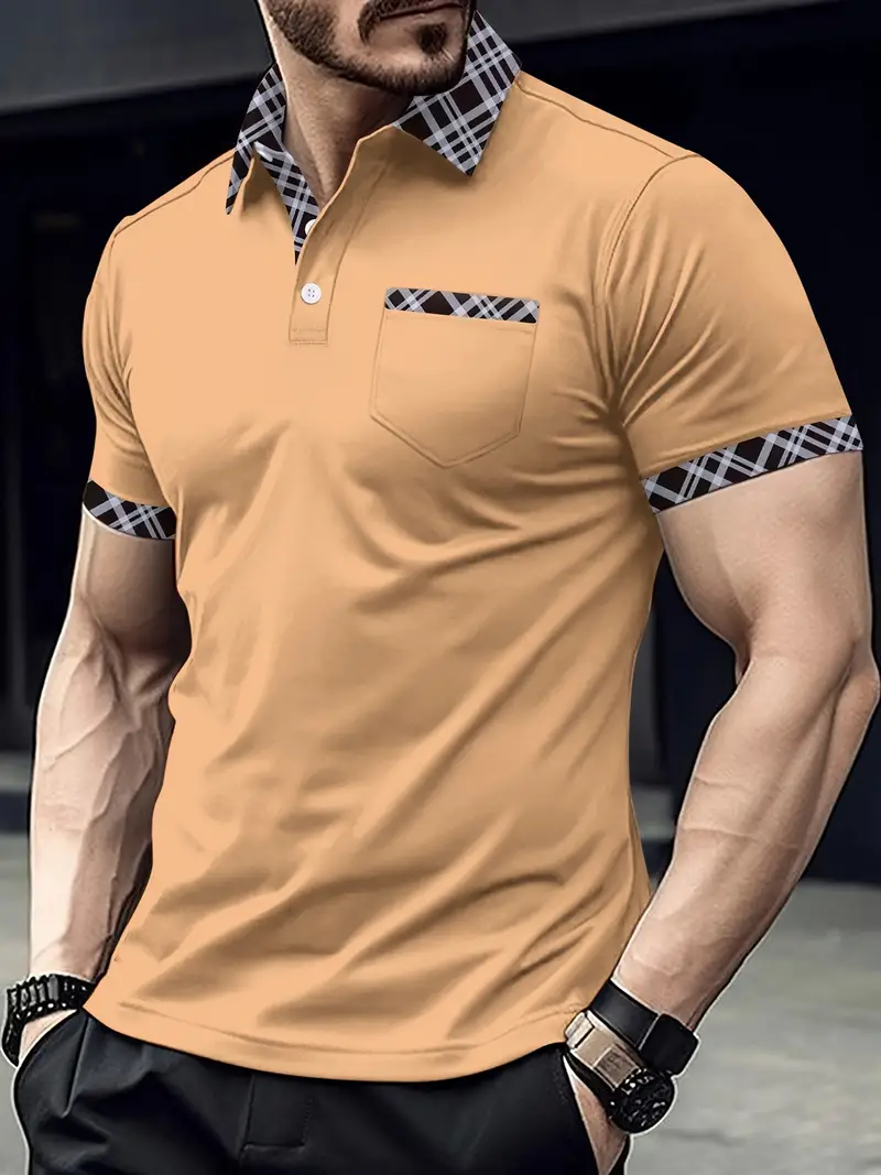 Lovelyn® | Regular-Fit Golf Shirt With Checked Collar - Image 6
