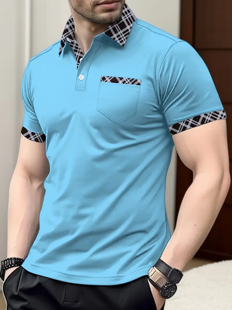 Lovelyn® | Regular-Fit Golf Shirt With Checked Collar - Image 9