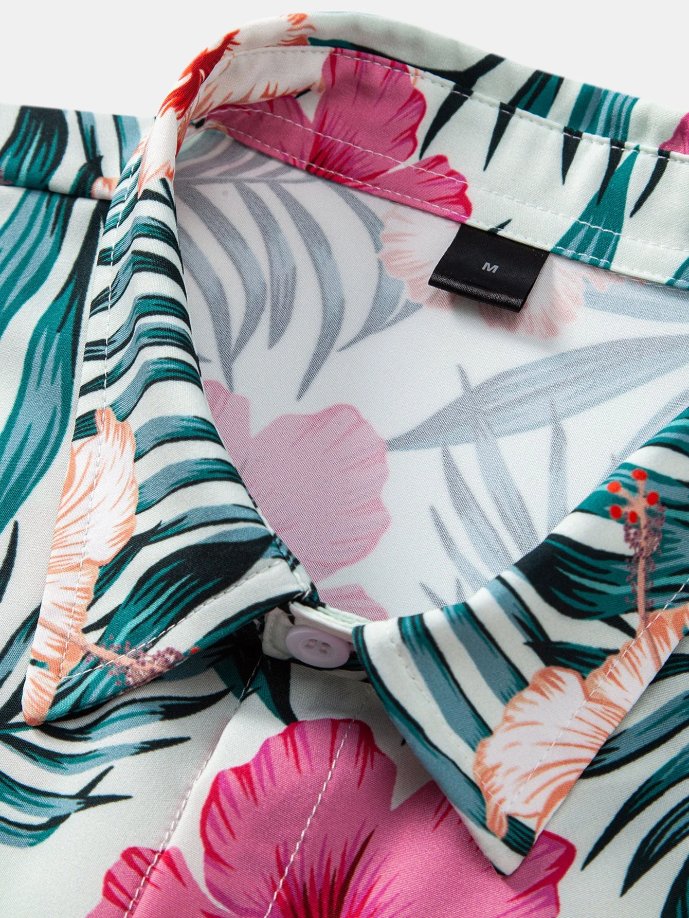 Lucas® | Tropical Flowers Print Button Up Shirt & Zip Pocket Swim Shorts - Image 5