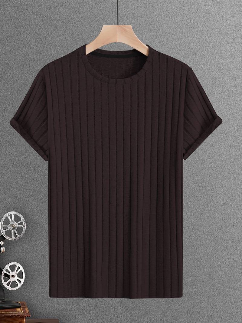 Lucero® | Ribbed Casual Short Sleeve T-Shirt - Image 13