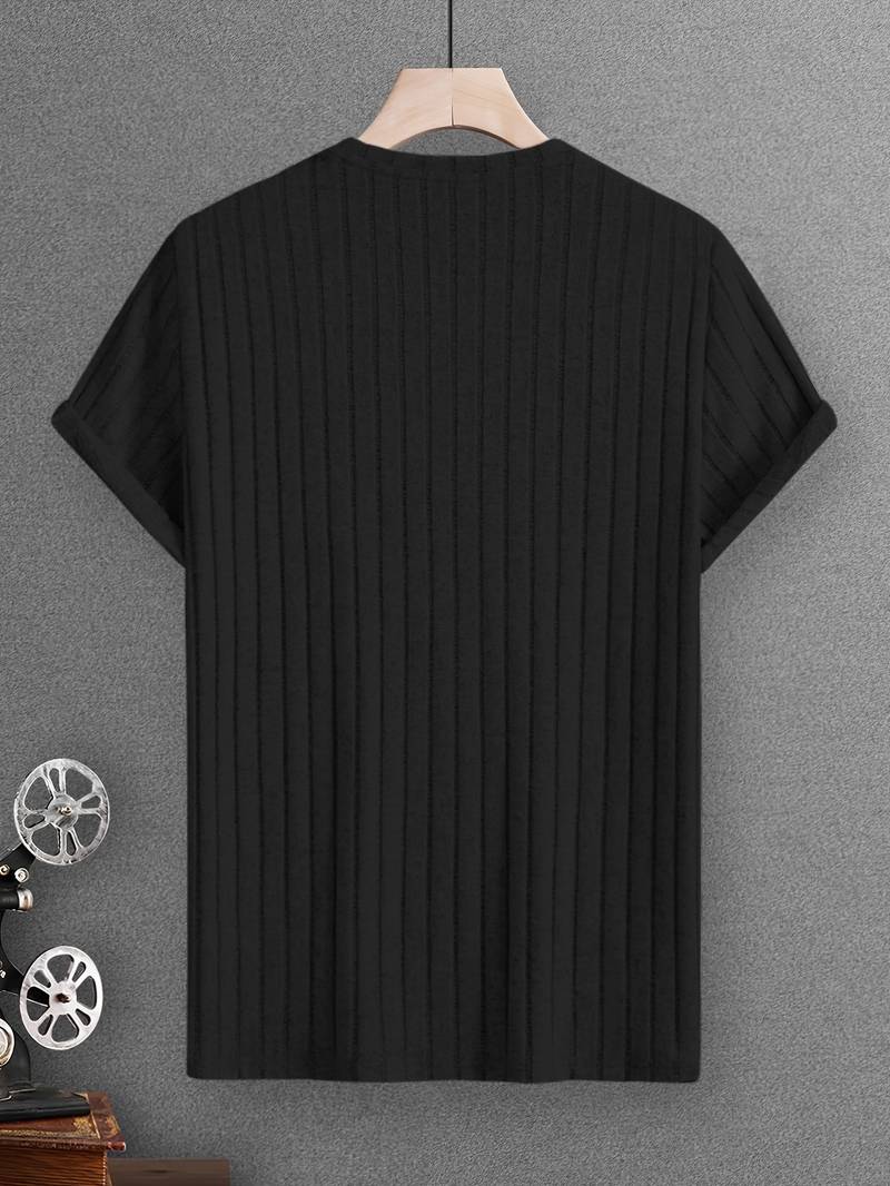 Lucero® | Ribbed Casual Short Sleeve T-Shirt - Image 6
