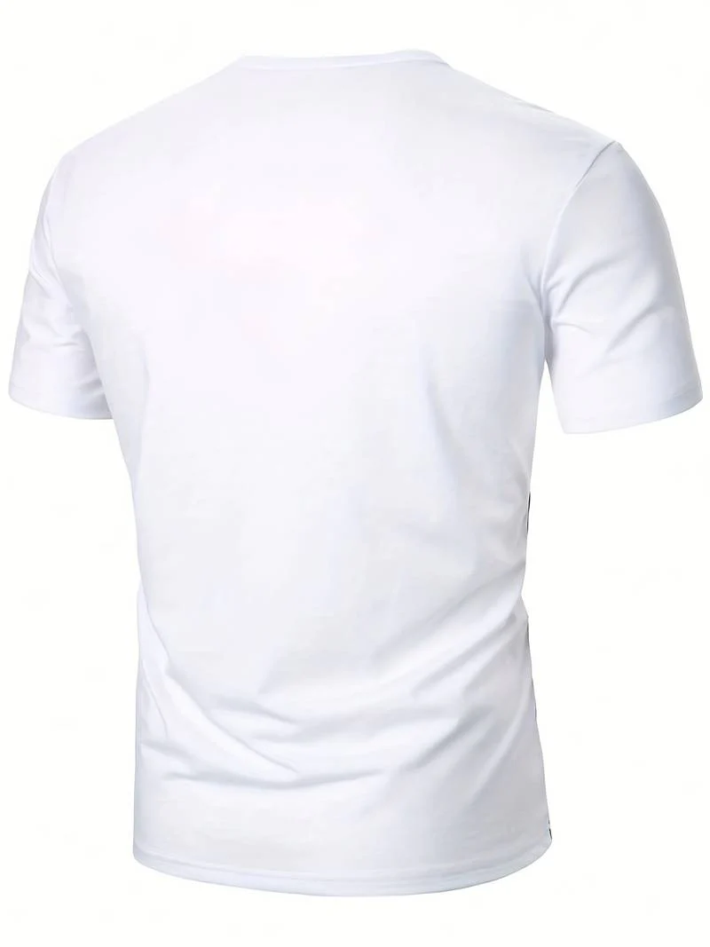 Lucia® | T-Shirt With Different Color Blocks For Men - Image 3