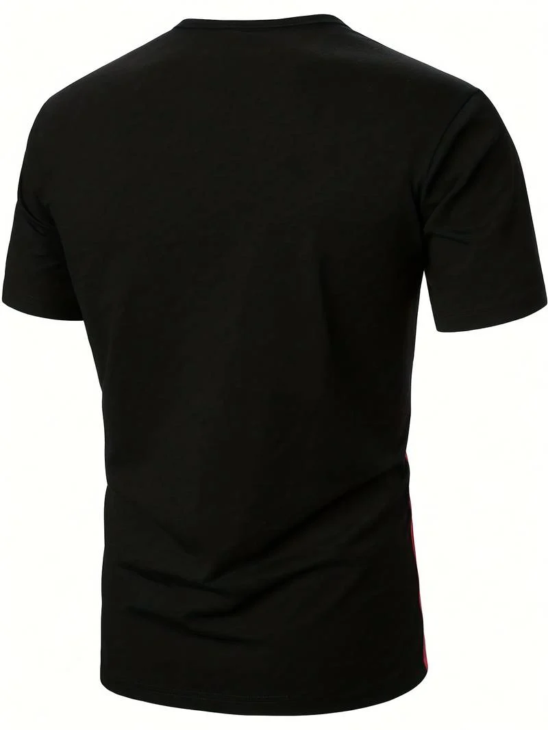 Lucia® | T-Shirt With Different Color Blocks For Men - Image 9
