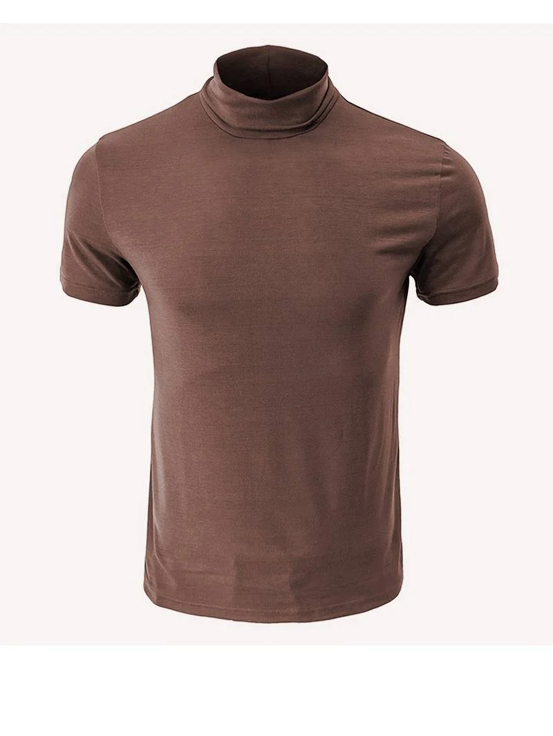 Lucian® | Casual Short Sleeve Turtleneck T-Shirt - Image 13