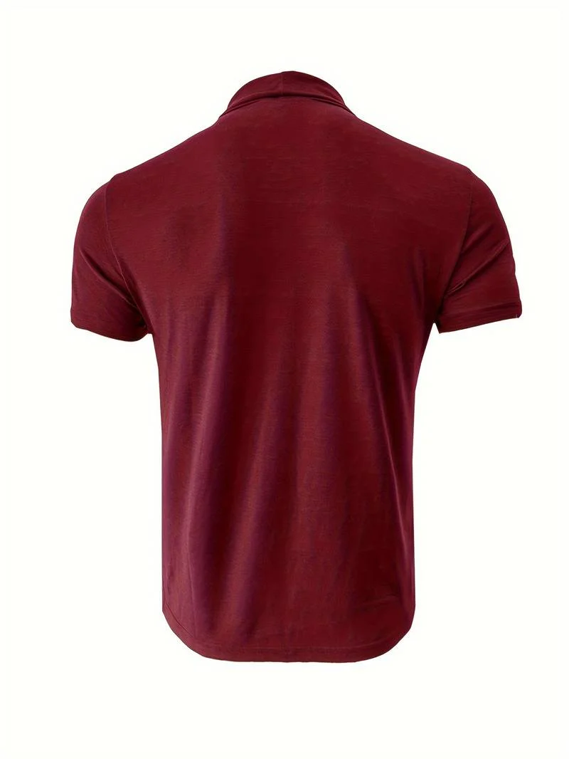 Lucian® | Casual Short Sleeve Turtleneck T-Shirt - Image 21