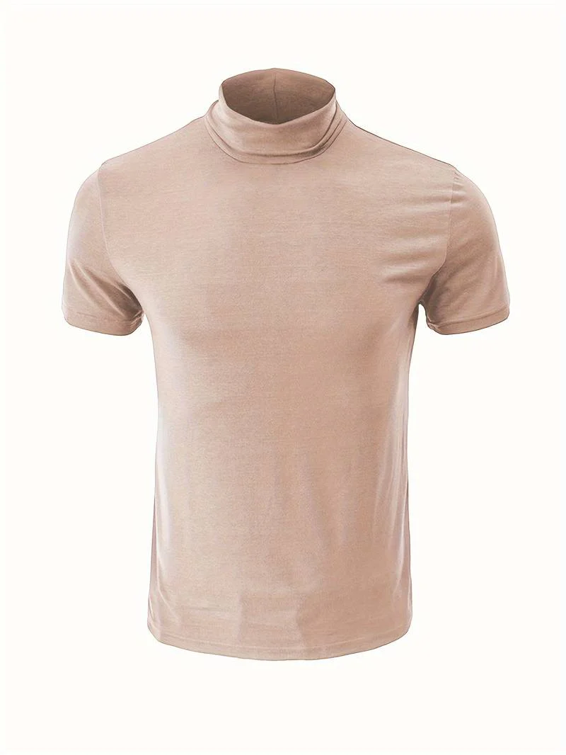 Lucian® | Casual Short Sleeve Turtleneck T-Shirt - Image 26