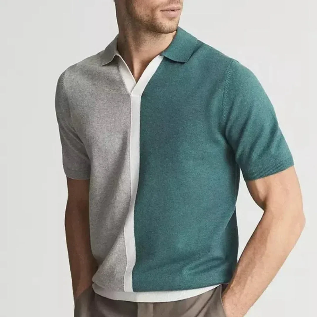 Luciano | Matthew Contrast Panel Polo Shirt