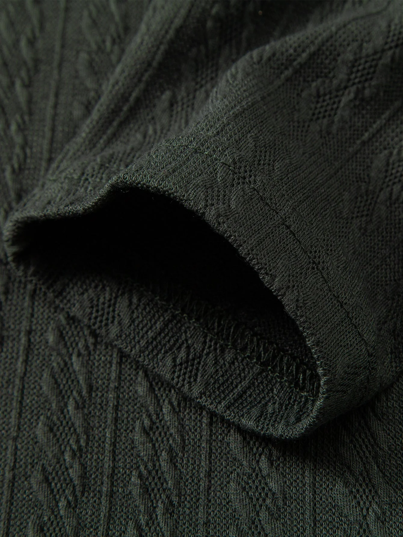 Ludovico® | Long Sleeve Twist Jacquard Polo Shirt - Image 11