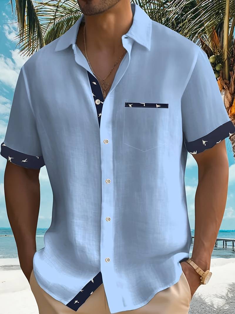 Ludwig® | Stylish, Loose, Matching Color Shirt Made Of Cotton Blend - Image 13
