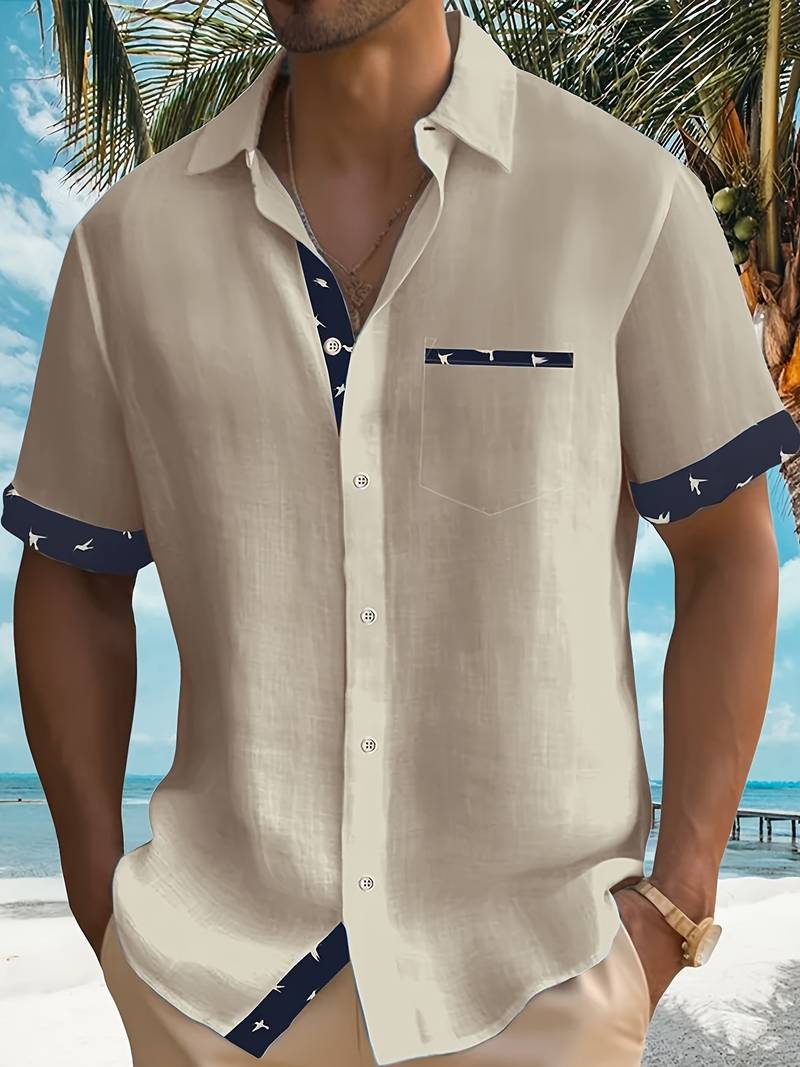 Ludwig® | Stylish, Loose, Matching Color Shirt Made Of Cotton Blend - Image 14