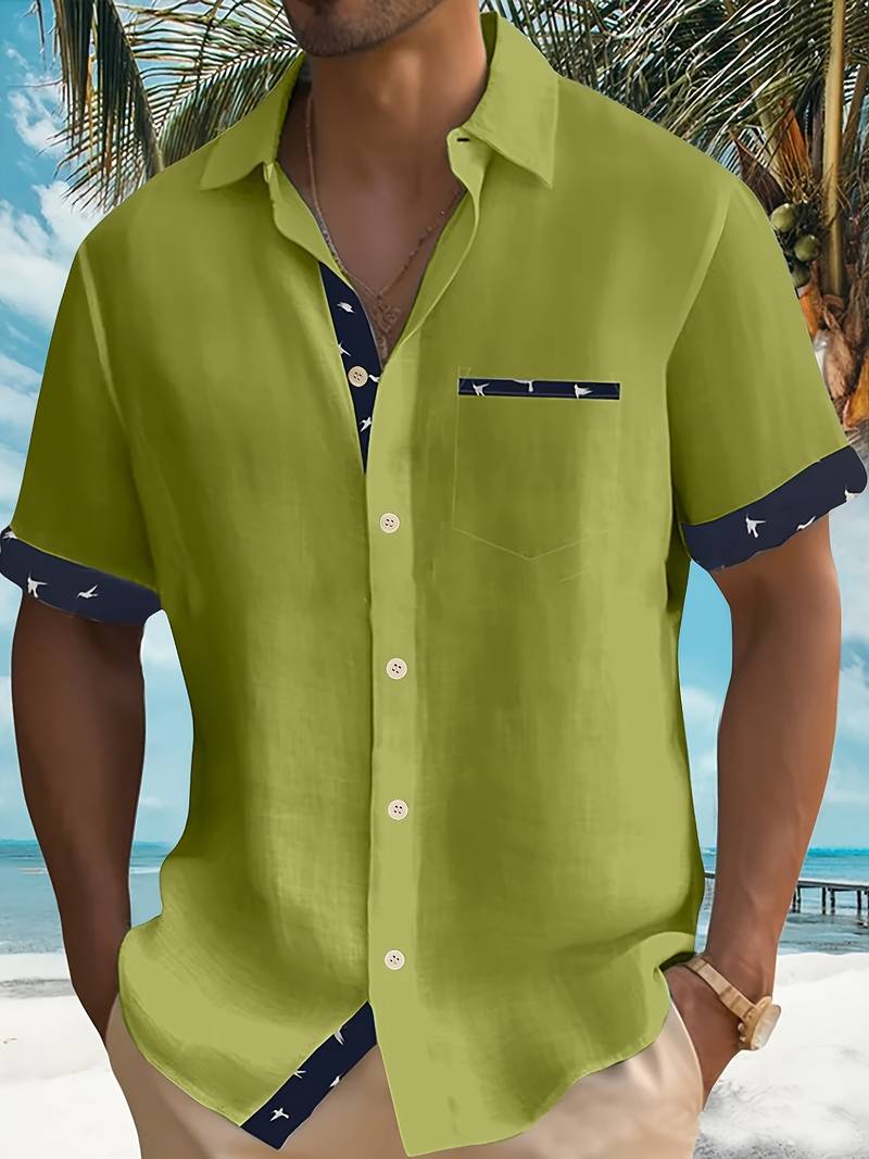 Ludwig® | Stylish, Loose, Matching Color Shirt Made Of Cotton Blend - Image 15