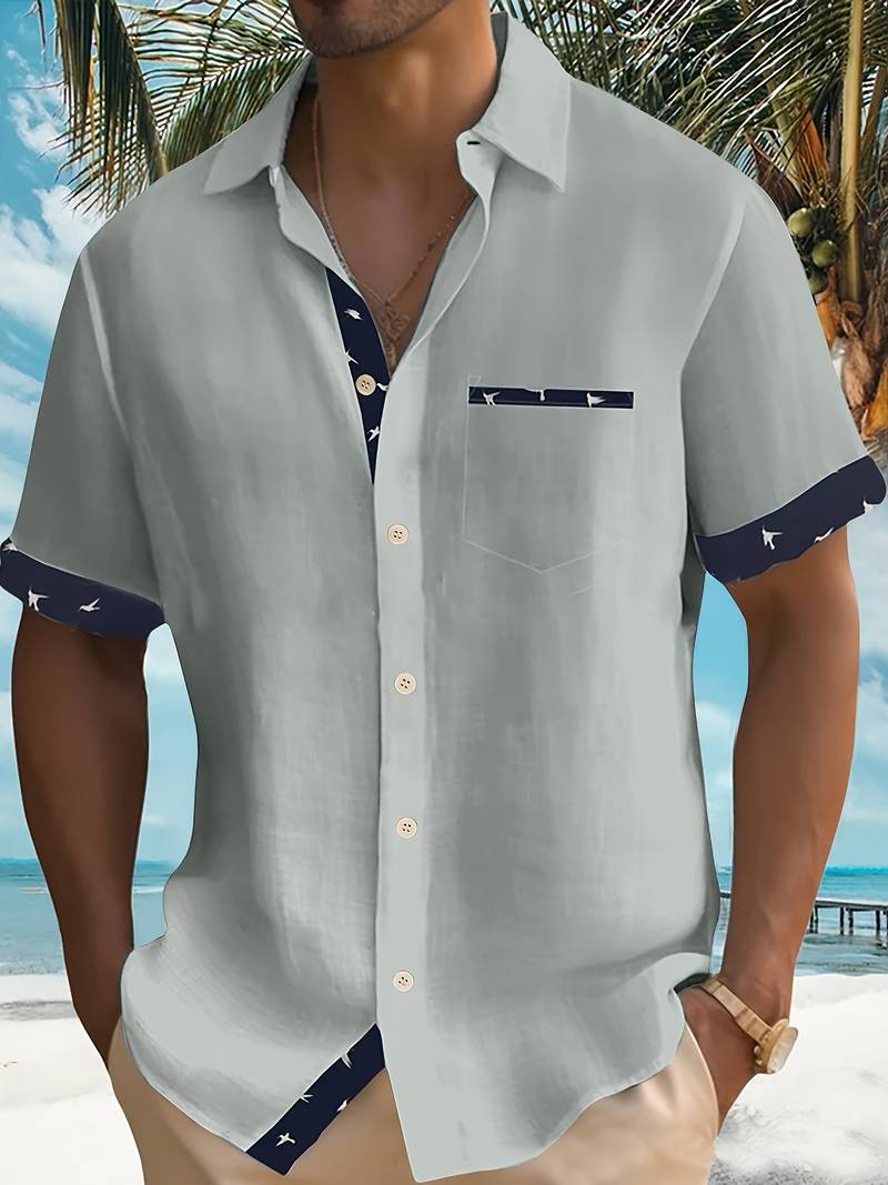Ludwig® | Stylish, Loose, Matching Color Shirt Made Of Cotton Blend - Image 16