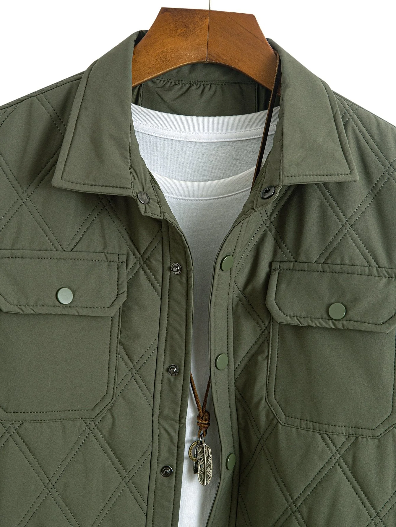 Luis® | Embroidered Style: Quilt Shirt With Buttons - Image 9