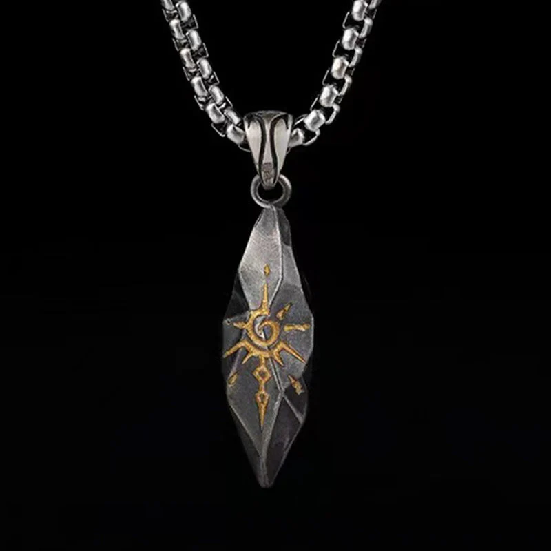 Luis | Men'S Vintage Fashion S925 Silver Wishing Stone Necklace - Image 4