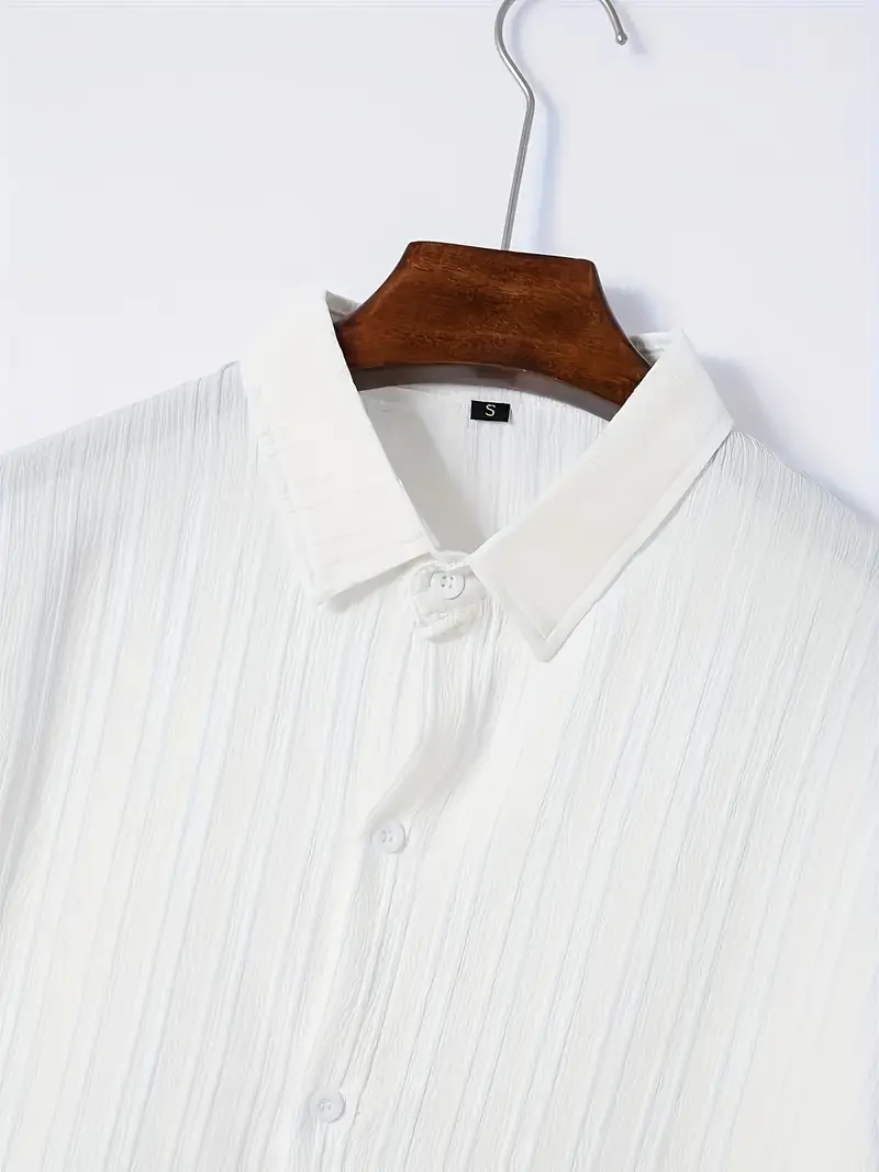 Lura® | Casually Chic Striped Short-Sleeved Shirt For Men - Image 7