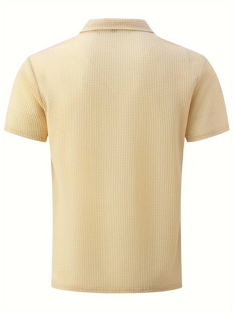 Luz® | Casual, Breathable Short-Sleeved Shirt With Half Buttons - Image 10