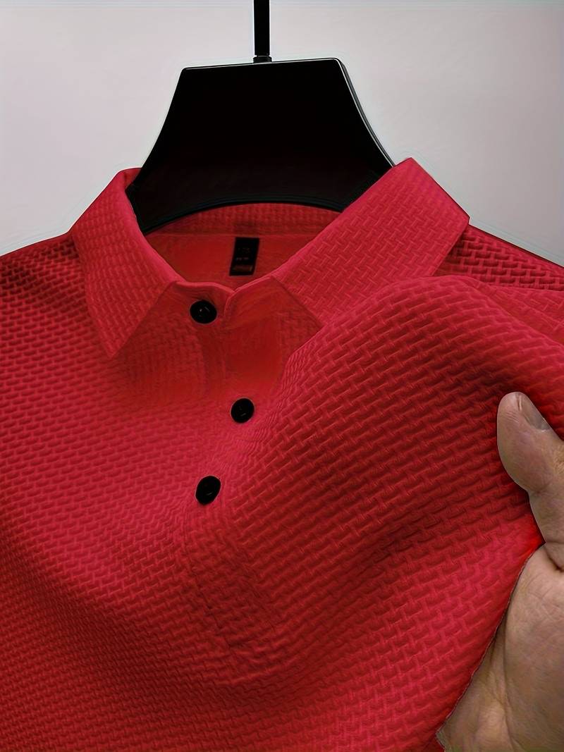 Luz® | Casual, Breathable Short-Sleeved Shirt With Half Buttons - Image 15