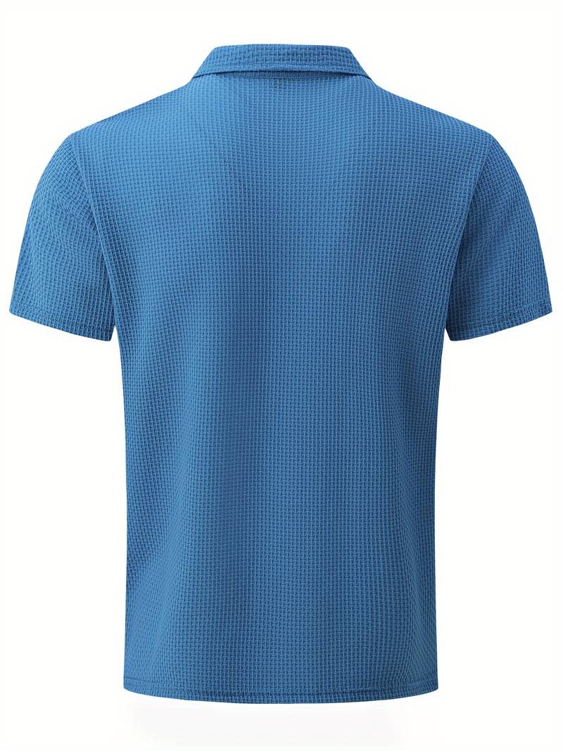 Luz® | Casual, Breathable Short-Sleeved Shirt With Half Buttons - Image 25