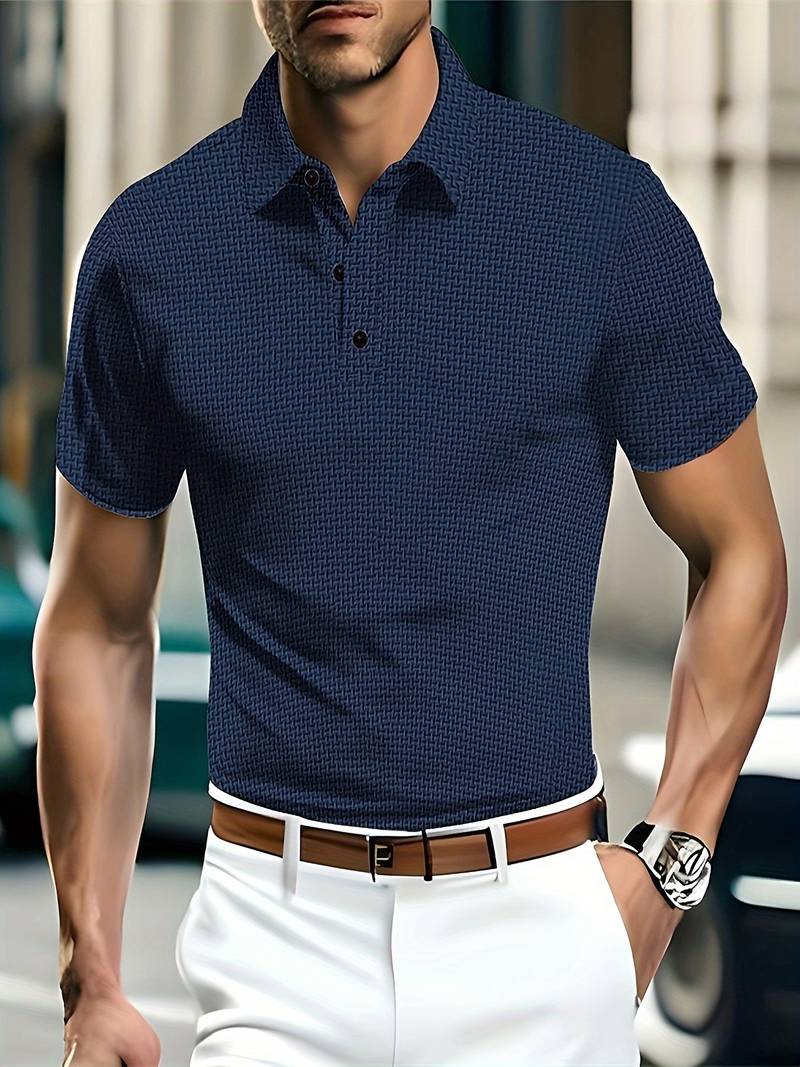 Luz® | Casual, Breathable Short-Sleeved Shirt With Half Buttons - Image 34