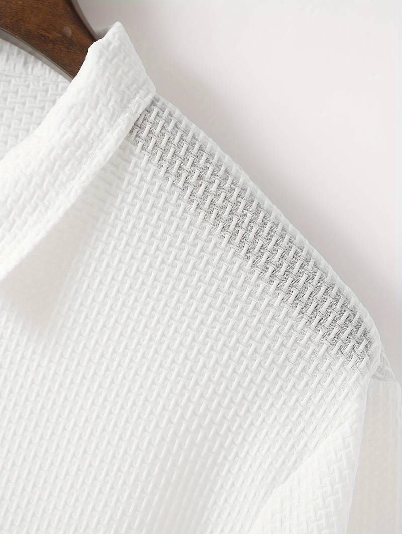 Luz® | Casual, Breathable Short-Sleeved Shirt With Half Buttons - Image 5