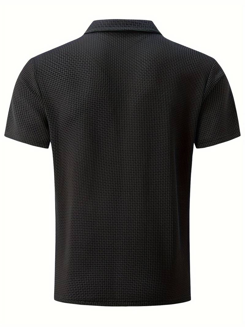 Luz® | Casual, Breathable Short-Sleeved Shirt With Half Buttons - Image 7