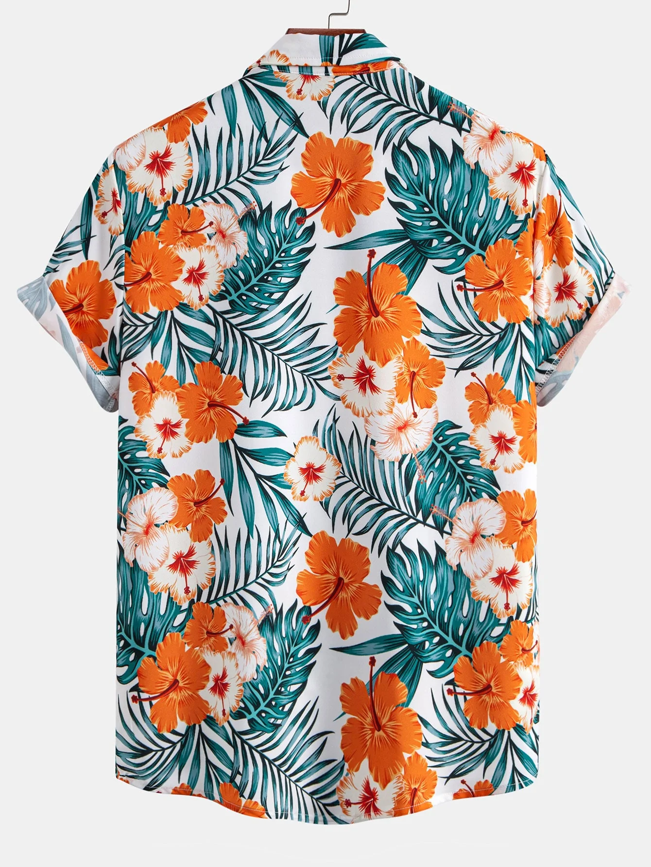 Lyle® | Tropical Flowers Print Button Up Shirt - Image 2