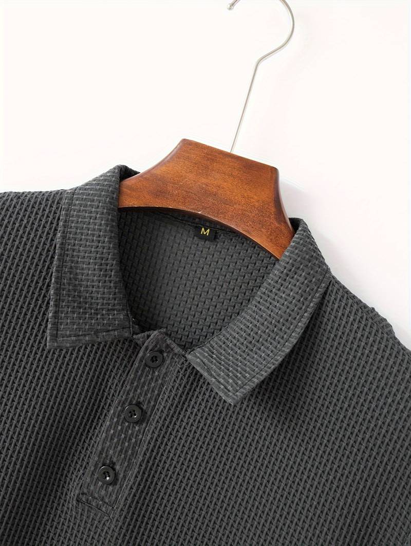 Macaria® | Solid Leisure Golf Shirt For Men - Image 16