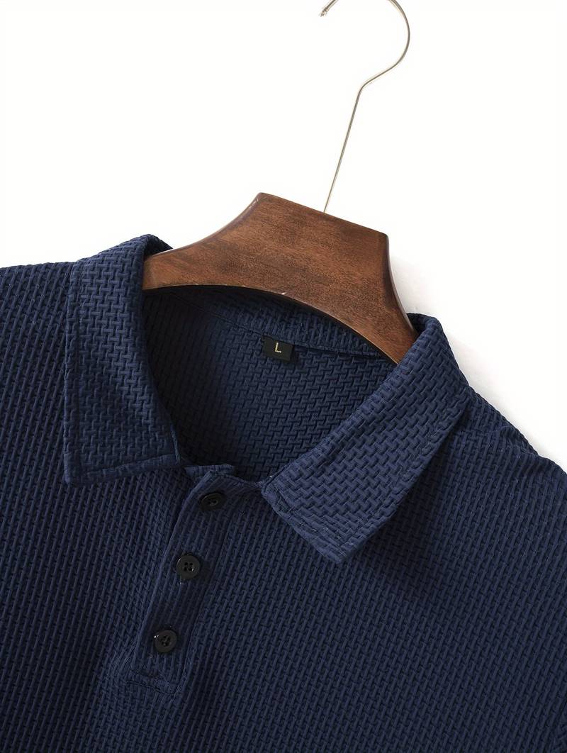 Macaria® | Solid Leisure Golf Shirt For Men - Image 18