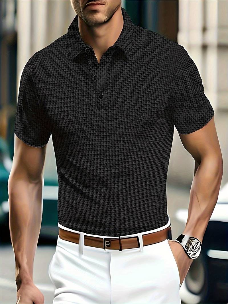 Macaria® | Solid Leisure Golf Shirt For Men - Image 22