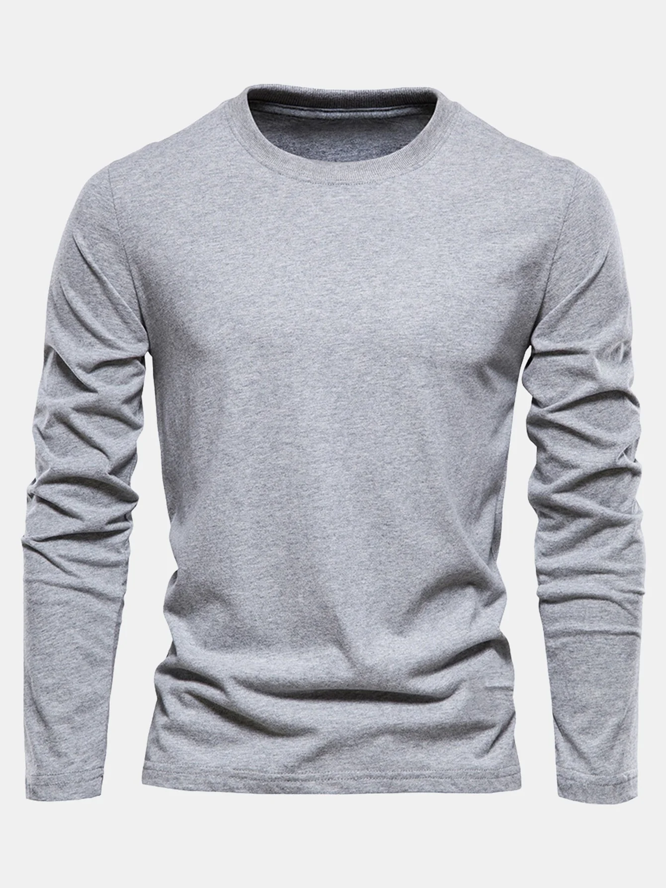 Macario® | Basic Long Sleeve Cotton T-Shirt - Image 11