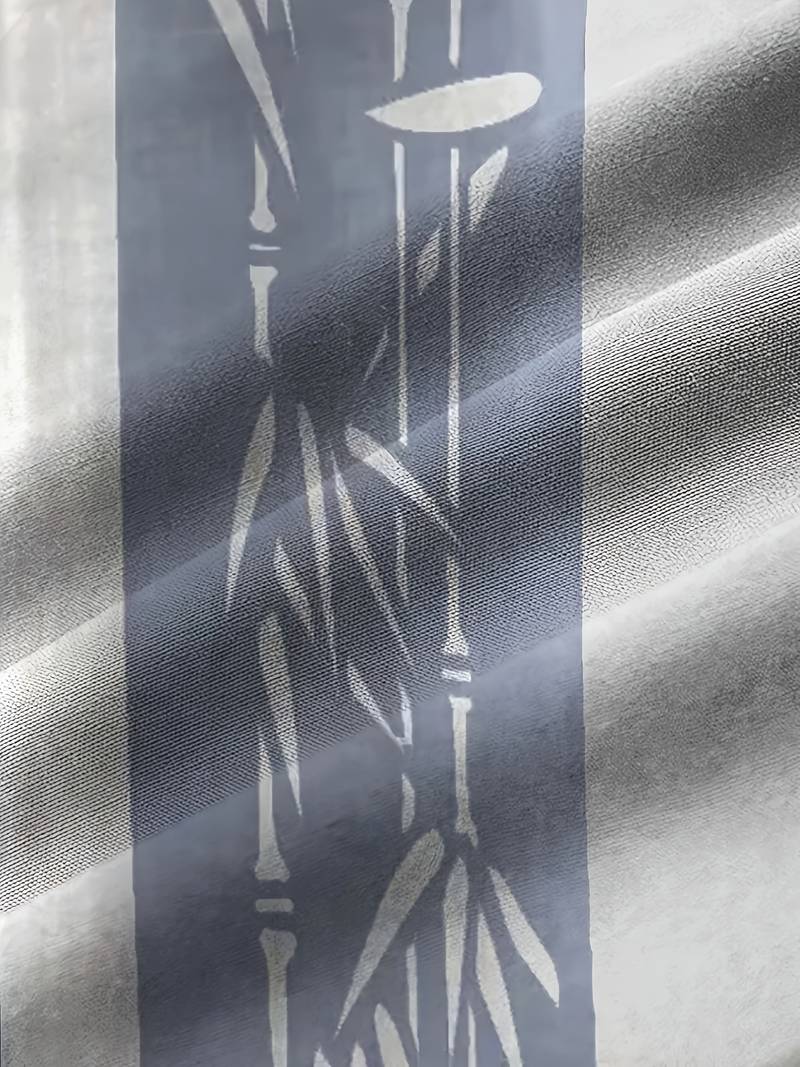 Macario® | Short Sleeve Shirt With Bamboo Print And Color Block - Image 15