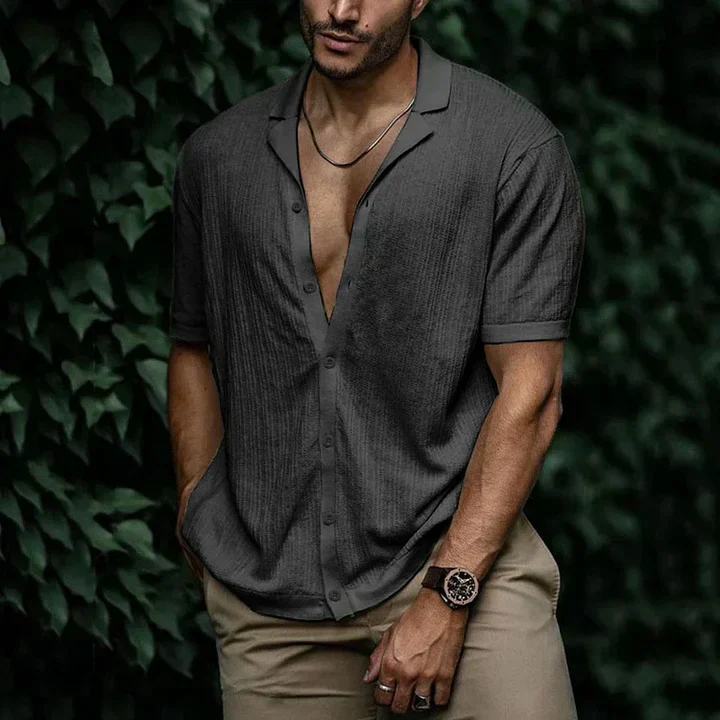 Machelle® | Attractive Cut Paired With Summery Comfort: Summery Linen Men'S Shirt - Image 10