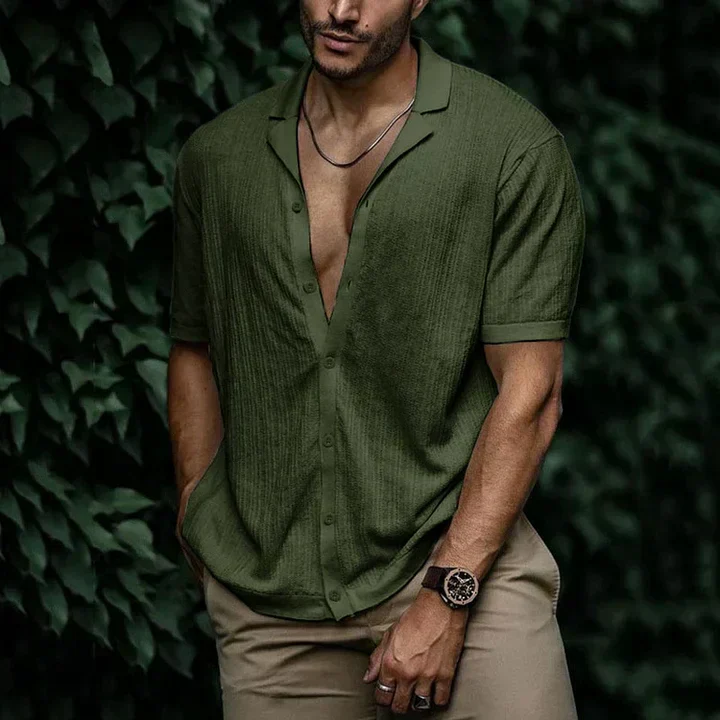 Machelle® | Attractive Cut Paired With Summery Comfort: Summery Linen Men'S Shirt - Image 11
