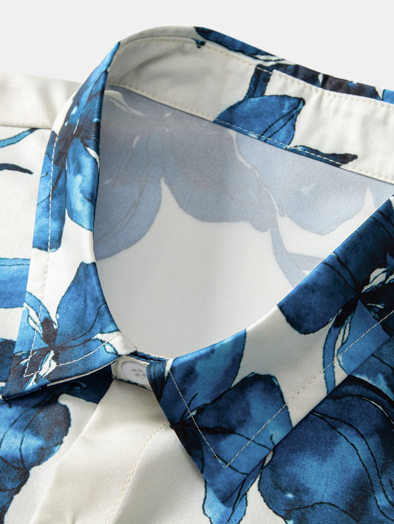 Madoc® | Ink Floral Print Button Up Shirt - Image 3